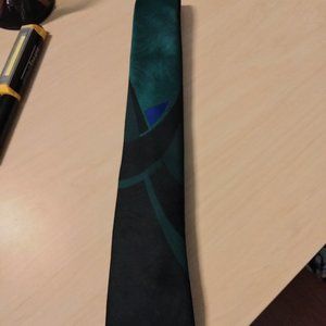 Black, Green and Blue Tie